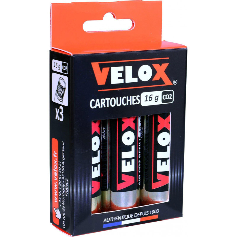 Velox CO2-patroon met schroefdraad 16g (3st)