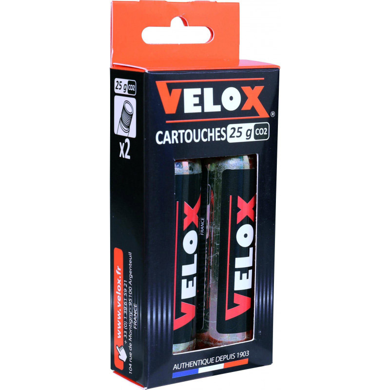 Velox CO2-patroon met schroefdraad 25g (2st)
