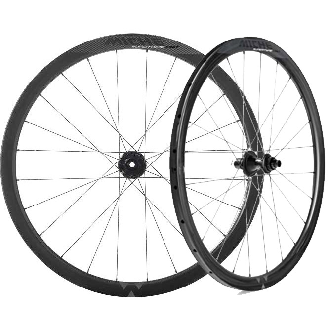 Miche wielset Supertype 336TDX 28" Campa naaf tube carbon