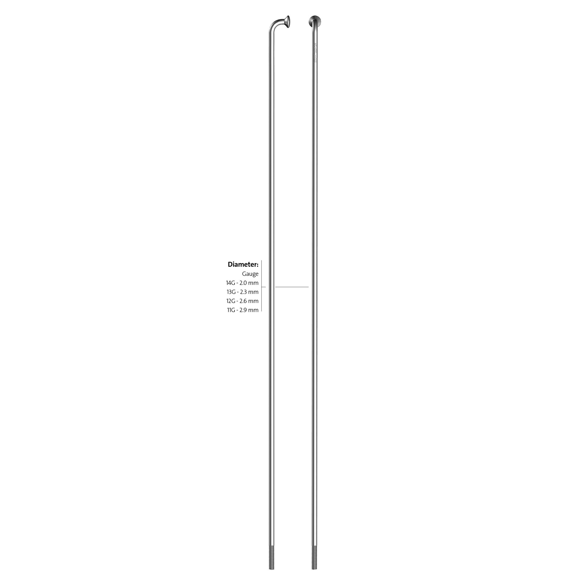 Alpina Spaak Zink 14-292 zonder nippel zilver (144st)