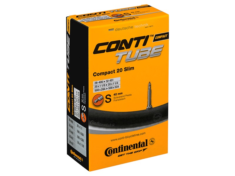 Continental binnenband Compact Slim 20" 28/32-406/451 FV 42mm