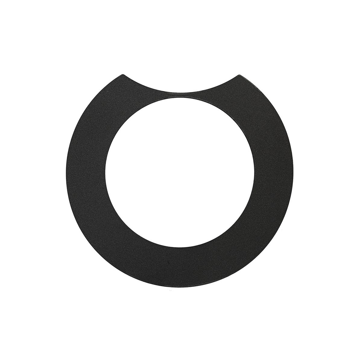 Afdekring, zwart, design-kap links (BDU2XX)