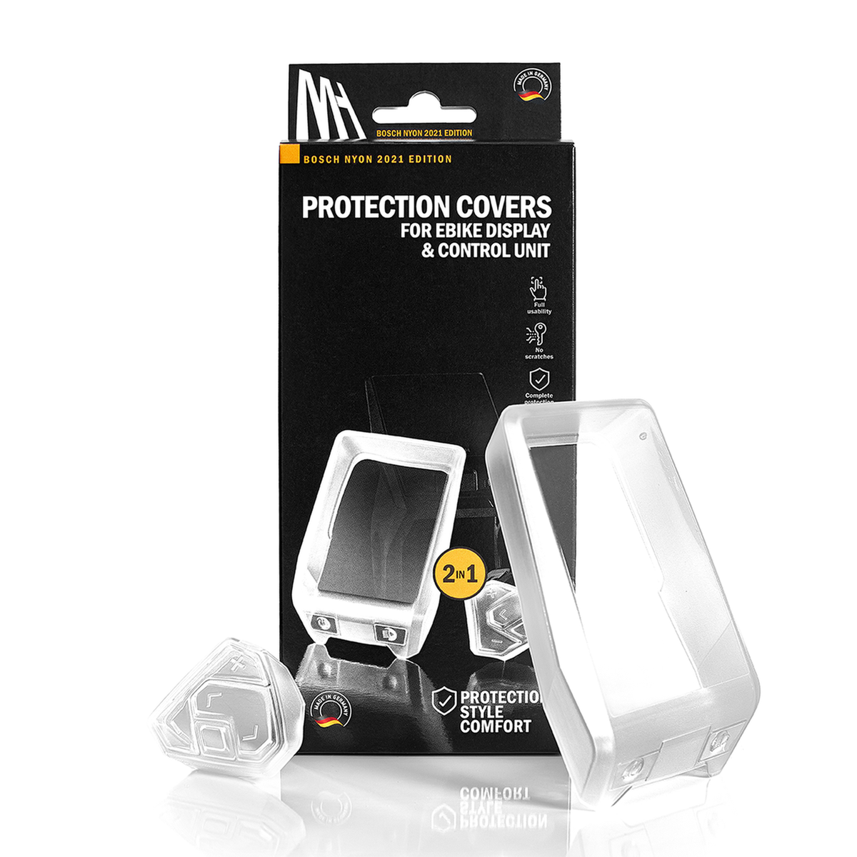 NYON (BUI350) 2IN1 EDITION displaybescherming voor e-bike-display enbedieningseenheid