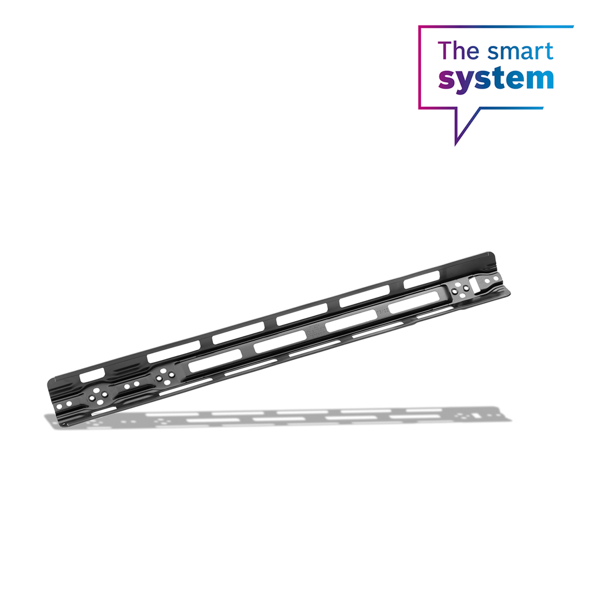 Montagerail met randbescherming, PowerTube 625 verticaal, axiaal (BBP376Y)