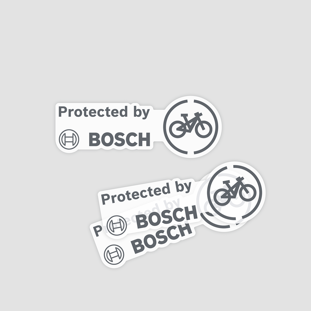 Bosch eBike-sticker "protected by Bosch" (set van 10)