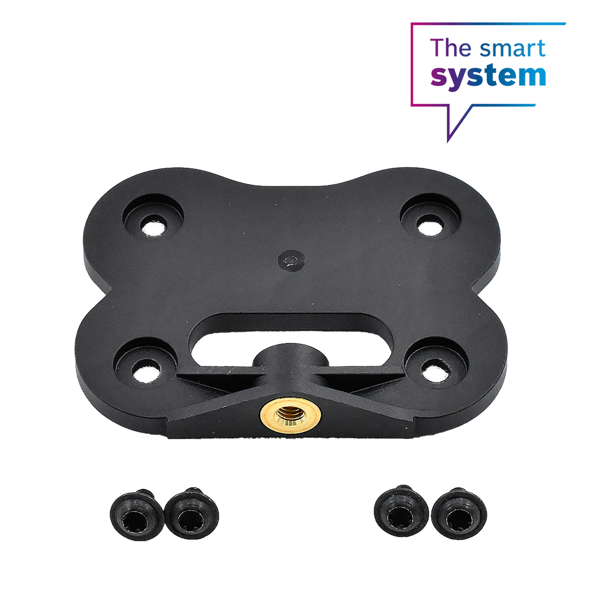 Schroefplaatset CompactTube horizontaal, niet slotzijde, permanent gemonteerd (BBP324Y)