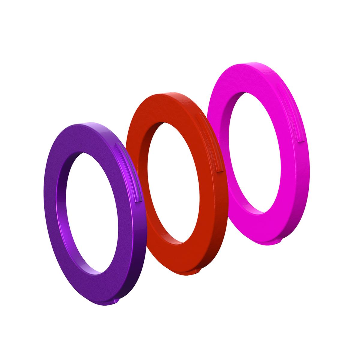 Ring-kit voor remklauw, 2-cilinderklauw (purper, rood, roze