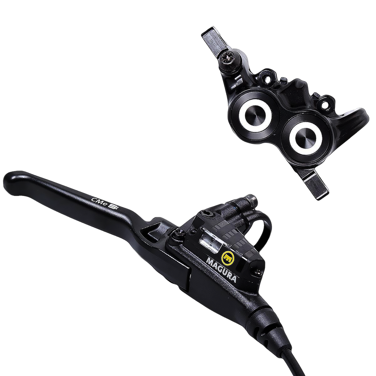 CMe5 rechts, 4-vinger aluminium hendel met kogelknop