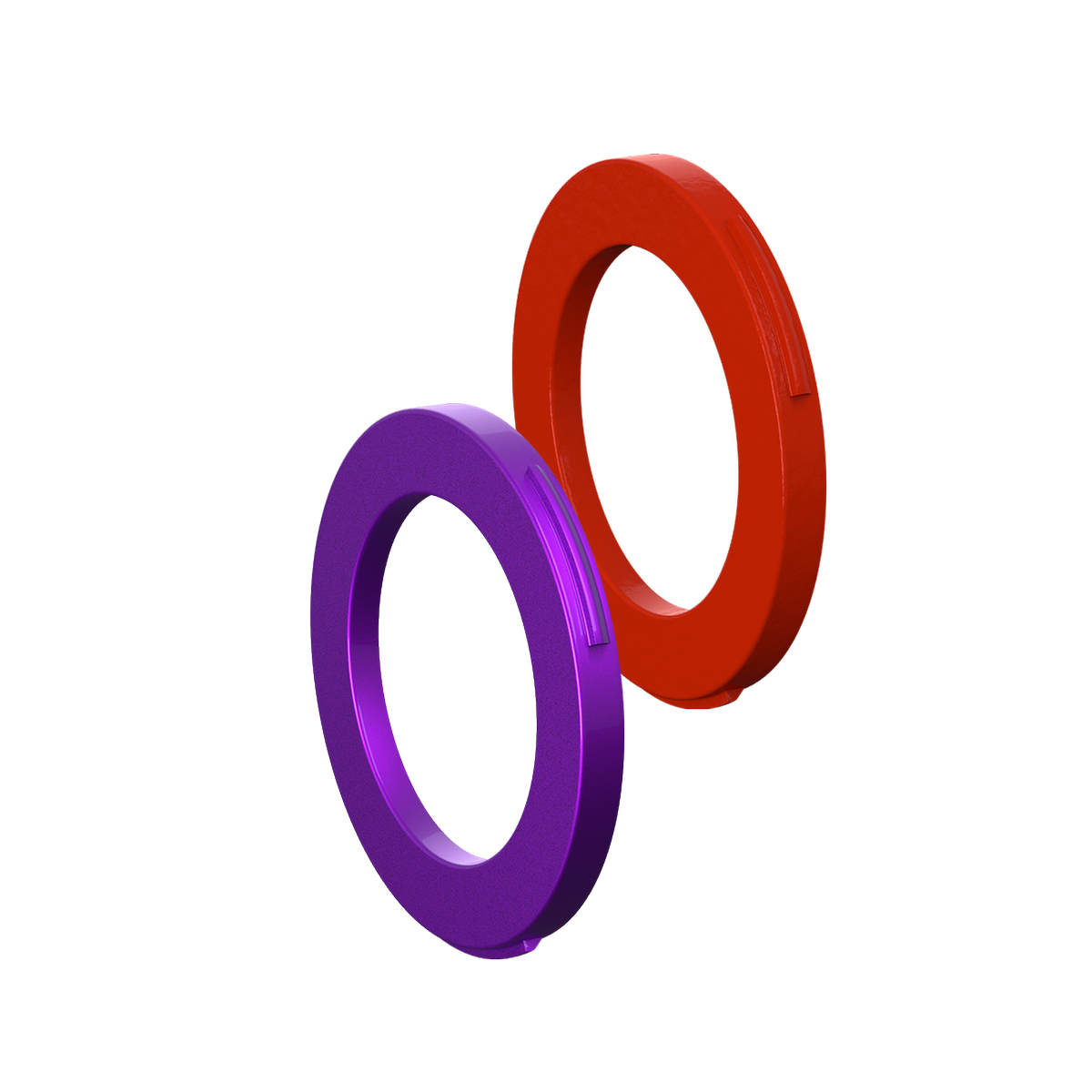 Ring-kit voor remklauw, 4-cilinderklauw (purper, rood)