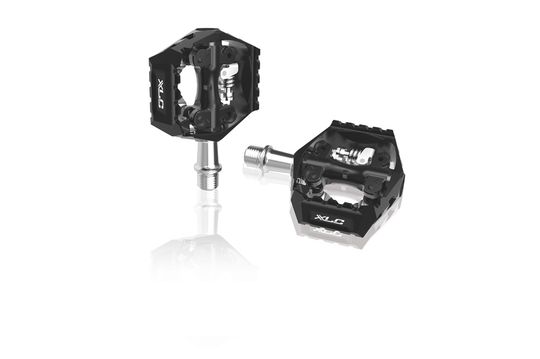 XLC ATB Combi PD-S14 SPD Pedalen 9/16" Zwart - Per Stel