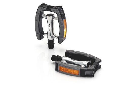XLC Comfort PD-C07 Pedalen 9/16" Zwart/Zilver/Grijs - Set