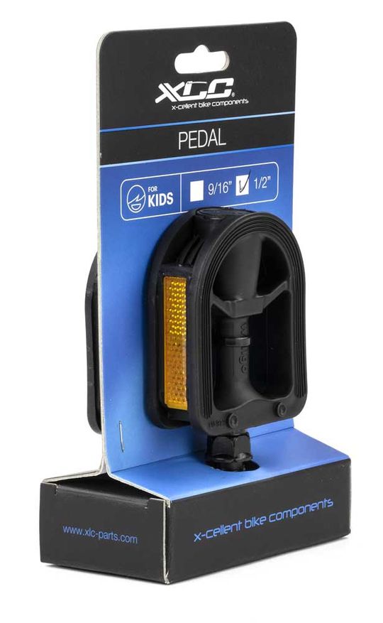 XLC Kids/Youth Pedalen 1/2" Zwart - Per Stel