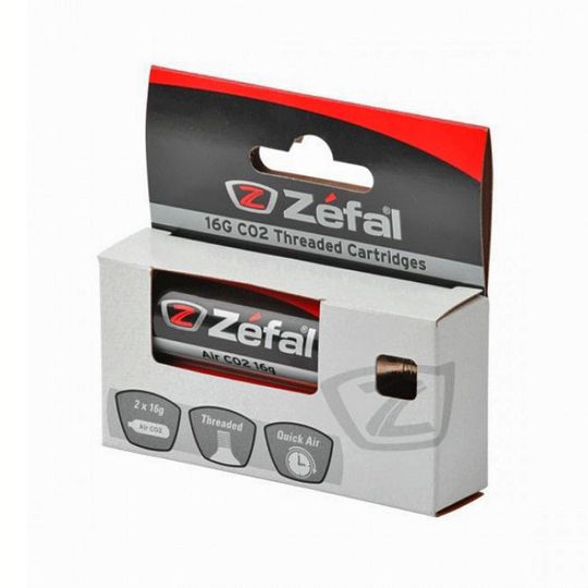 Zefal CO2 Patroon 16Gr met Draad - Set van 2 Stuks