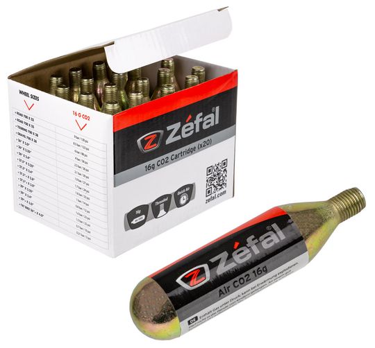Zefal CO2 Patronen 16 gram - Display 20 stuks