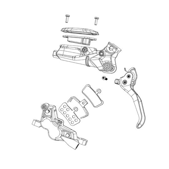 Sram Code/Guide RE Remblokken Organic Aluminium - Set 2 Stuks