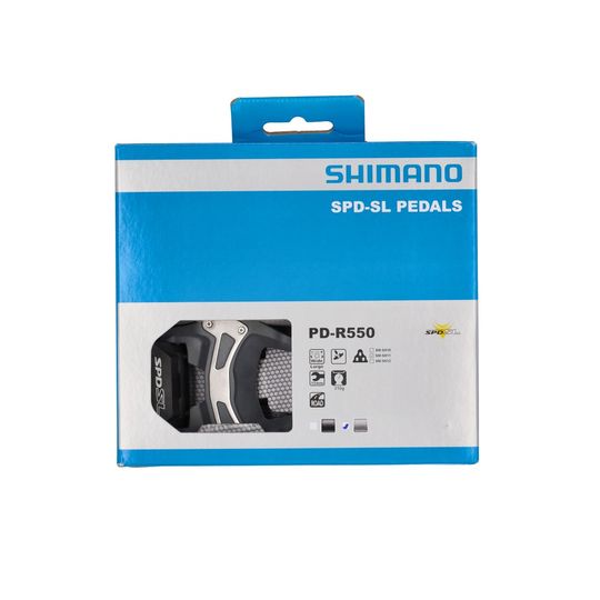 Shimano PD-R550 SPD-SL Racepedalen 9/16" Grijs - Per Stel