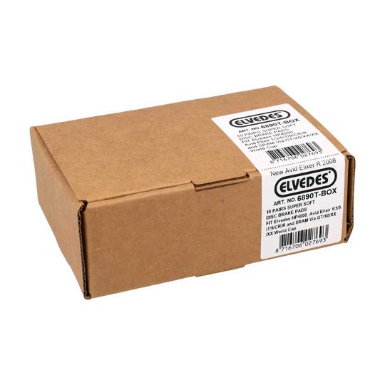 Elvedes Remblok 6890T Avid/Sram Disc Organic - Doos 10 Sets