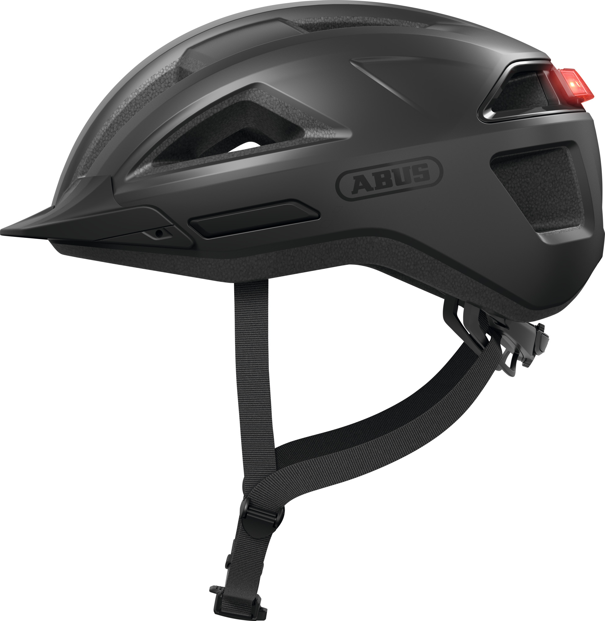 Abus Lowk-Y LED Fietshelm Velvet Black - Maat L 57-61cm