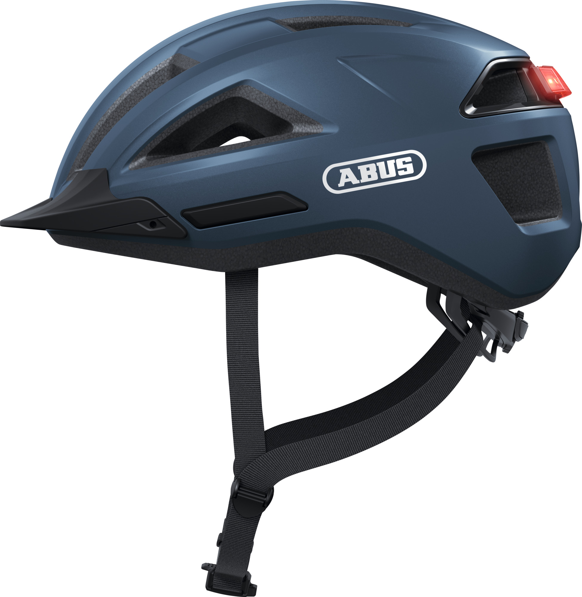 Abus Lowk-Y LED Como Blue helm M 54-58cm met achterlicht