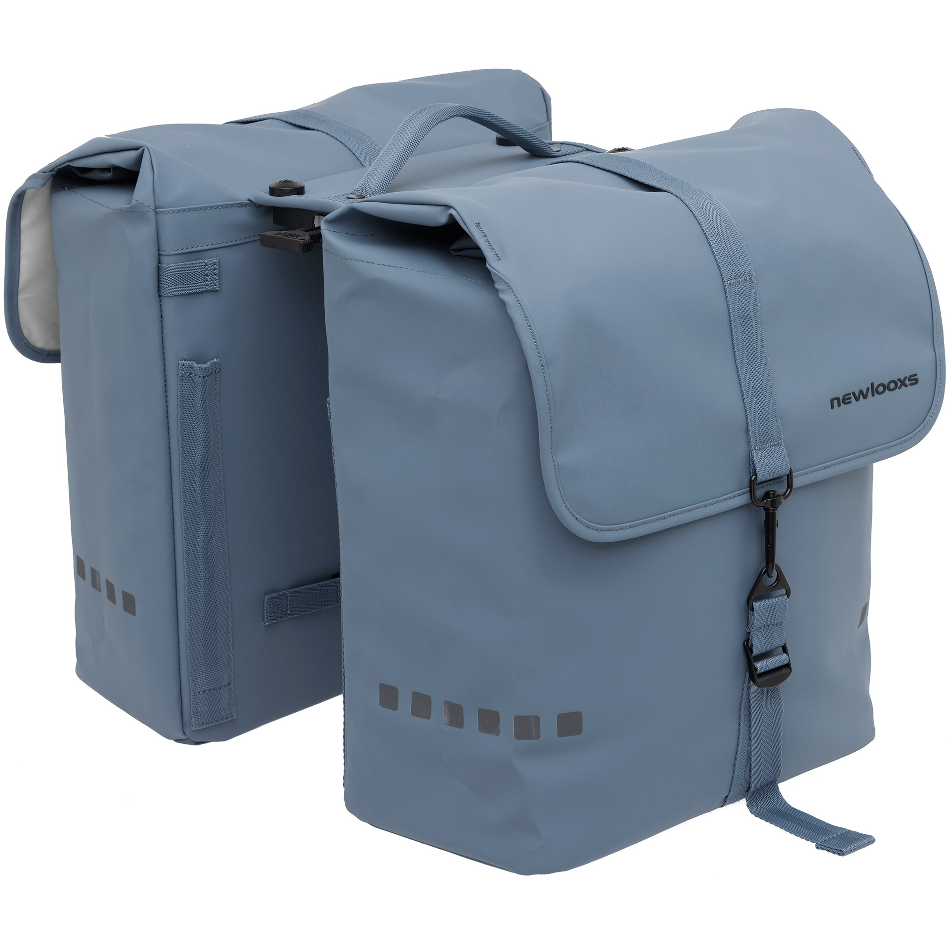 New Looxs Odense Dubbele Fietstas 39L MIK 2.0 Lichtblauw
