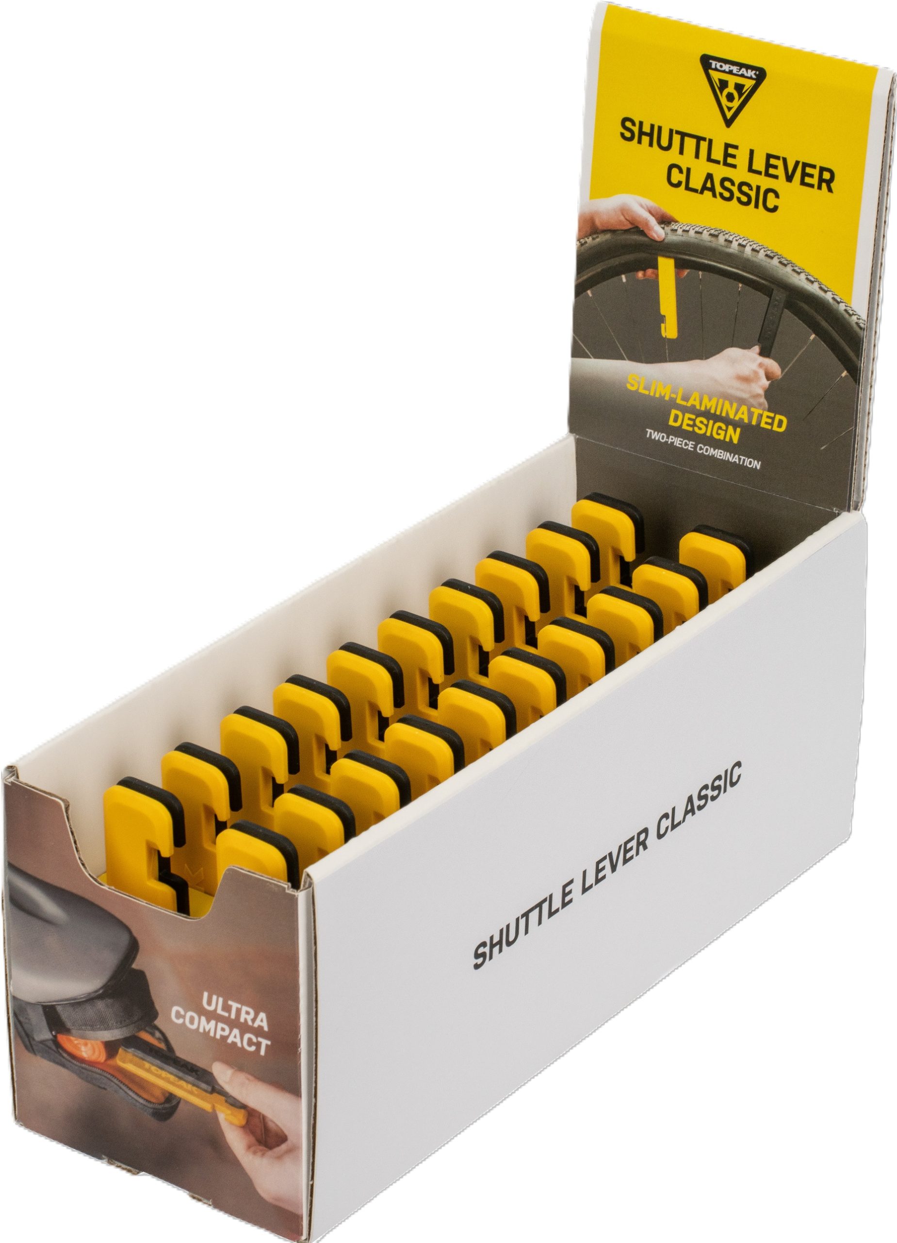 Topeak Shuttle Lever Classic Bandenlichters - Display 20 stuks