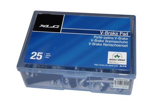 XLC BS-V02 V-Brake Remschoenen 72mm – Doos 25 Sets – Maat 72mm