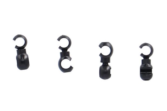 XLC BR-X104 Kabelclip Roteerbaar PVC Zwart - 4 Stuks
