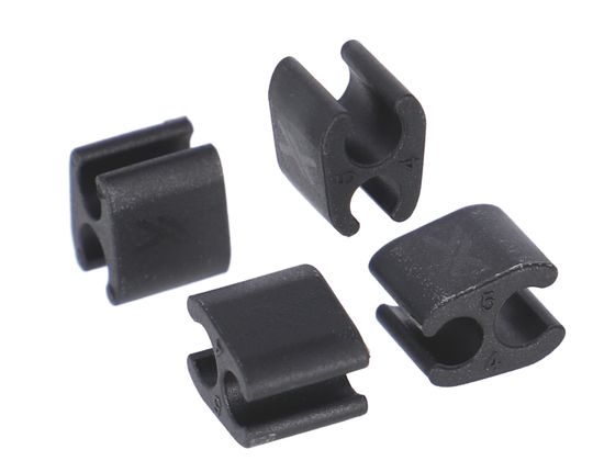 XLC Kabelclip BR-X119 Zwart, 4 stuks – 4x5mm