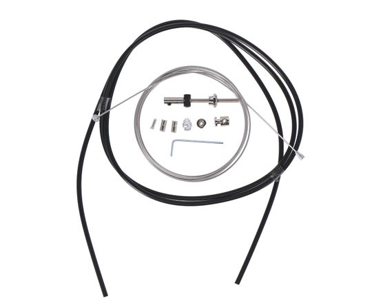 XLC Trommelremkabel Universeel RVS Zwart – Maat 1700/2350mm