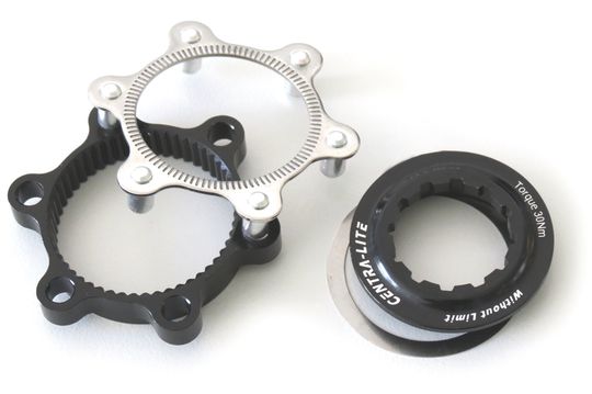 XLC Centerlock Adapter 6 Noks – Zwart/Zilver – Maat 6 Noks