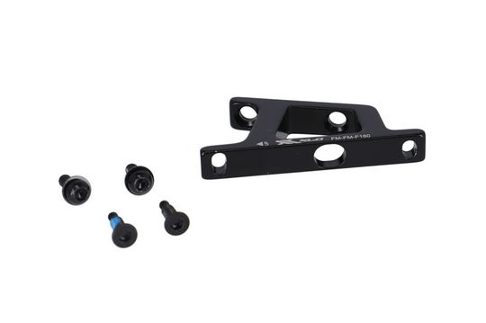 XLC Remschijfadapter FM Zwart/Zilver – 140/180mm