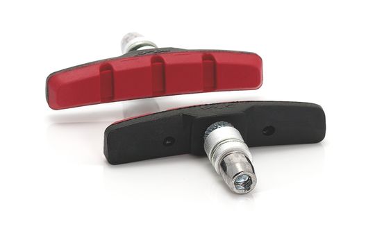 XLC BS-V01 V-Brake Remschoenen Zwart/Rood – Maat 70mm