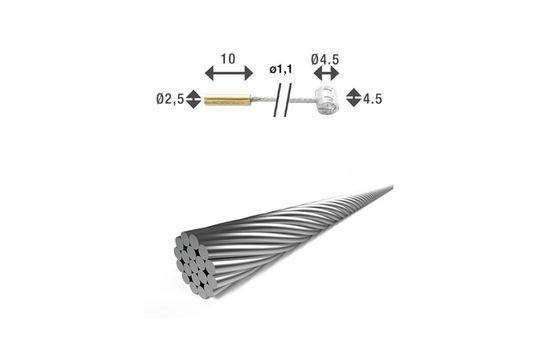 Versnellingskabel XLC SH-X18 – Maat 2250mm/1.1mm