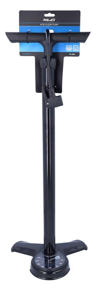 XLC MTB PU-S08 Vloerpomp Staal Zwart – 11 Bar / 38mm