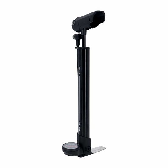 XLC Mini PU-S09 Vloerpomp Aluminium met Manometer - Zwart