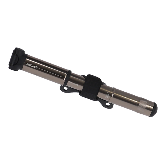 XLC Mini ATB Fietspomp Aluminium Blauw/Zilver – Maat 220mm / 7 Bar