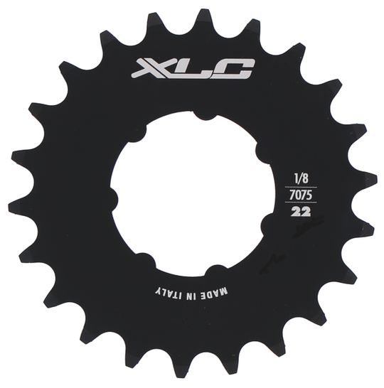 Kettingwiel XLC SS-S03 Baan met Ring 1/8" Zwart – Maat 22T / 1/2x1/8"