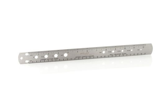 XLC TO-S68 Spaaklineaal Zilver - Gereedschap voor Wielinstelling
