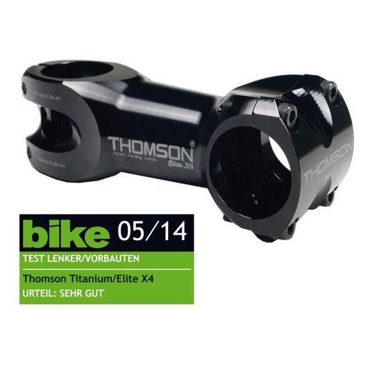 Thomson X4 Ahead Stuurpen 11/8" 80mm 31.8mm Zwart – Maat 80mm