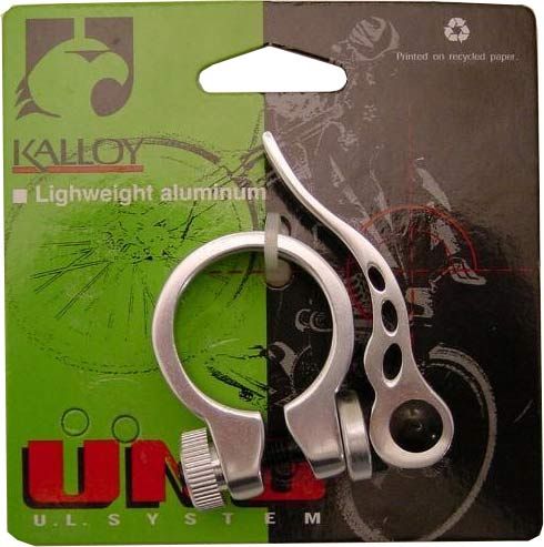 Zadelbuisklem 28.6mm QR Zilver - Snelspanner