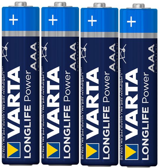 Varta Longlife Power AAA Batterijen – 4 stuks