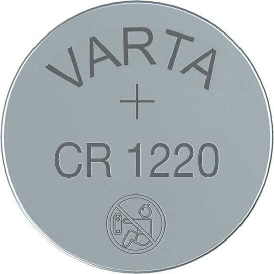 Varta CR1220 Knoopcelbatterij 3V – Maat 3.0V / 35 mAh / Ø12.5x2.0mm