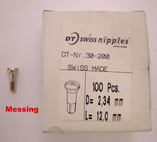 DT Swiss Spaaknippels 2.34x14.5mm – set van 100 – Zilver