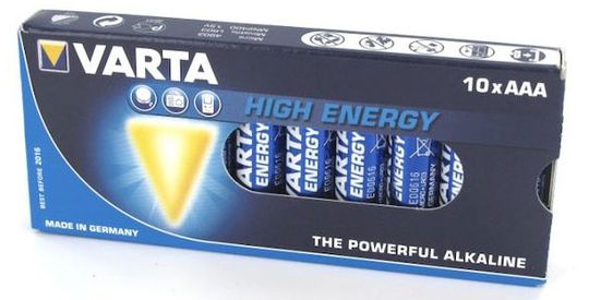 Varta Longlife Power AAA Batterijen (10 stuks) – Maat LR03
