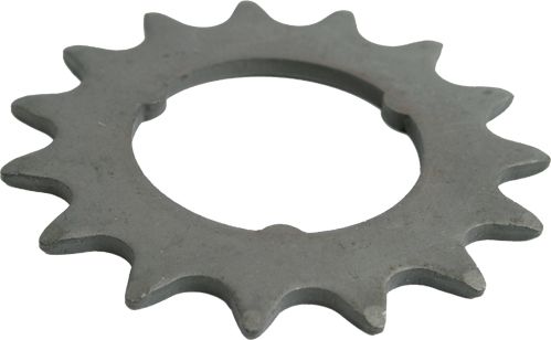 Kettingwiel 1V 1/8" 15T Plat Verzinkt – Maat 15T
