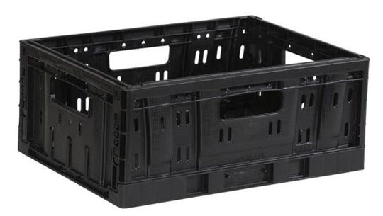 Steco Vouwkrat Zwart Voorop 40x30x17cm