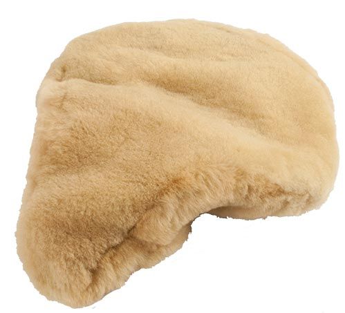 Zadeldek Schapenvacht Universeel Dames – Wit/Beige