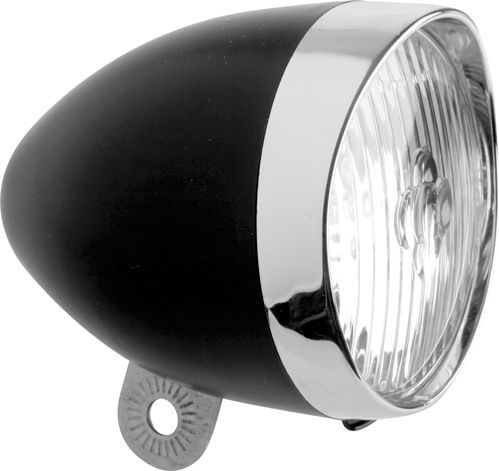 Retro Hollandse LED Koplamp op Batterijen – Zwart