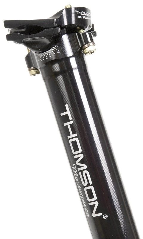 Thomson Masterpiece Zadelpen Aluminium Zwart – Maat 27.2x330mm