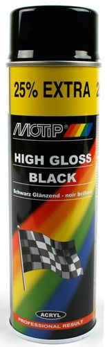 Motip Spuitbus Lak Zwart 500ml